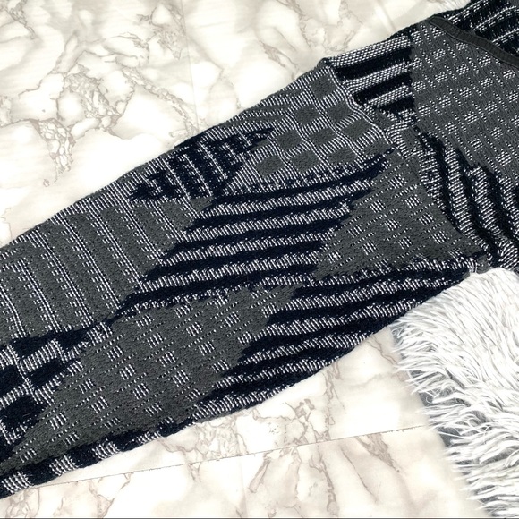 Vintage Urban Works 80s 90s Leather Trimmed Harlequin Knit Sweater EUC - Picture 6 of 13